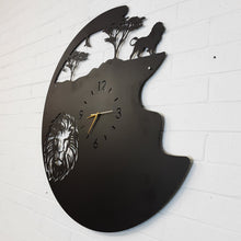 Load image into Gallery viewer, Mufasa Majesty Wall Clock-Black