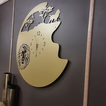 Load image into Gallery viewer, Mufasa Majesty Wall Clock-Gold