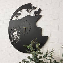Load image into Gallery viewer, Mufasa Majesty Wall Clock-Black