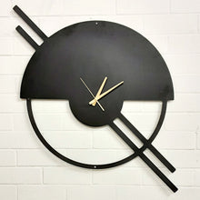 Load image into Gallery viewer, Lunar Elegance Wall Clock - Black