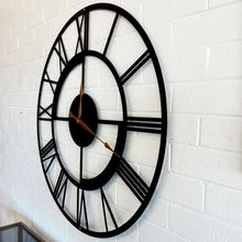 Load image into Gallery viewer, Roma Elegance Wall Clock - Black