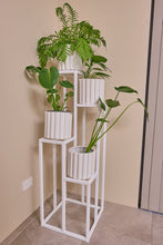 Load image into Gallery viewer, 4 Stepper Planter Stand- White