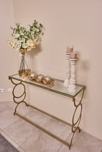 Load image into Gallery viewer, Annah Gold Hallway Console