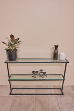 Load image into Gallery viewer, Skinny Hallway Console 2 Tier Black