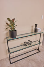 Load image into Gallery viewer, Skinny Hallway Console 2 Tier Black