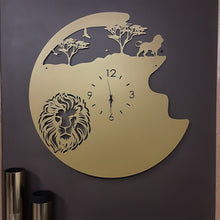Load image into Gallery viewer, Mufasa Majesty Wall Clock-Gold
