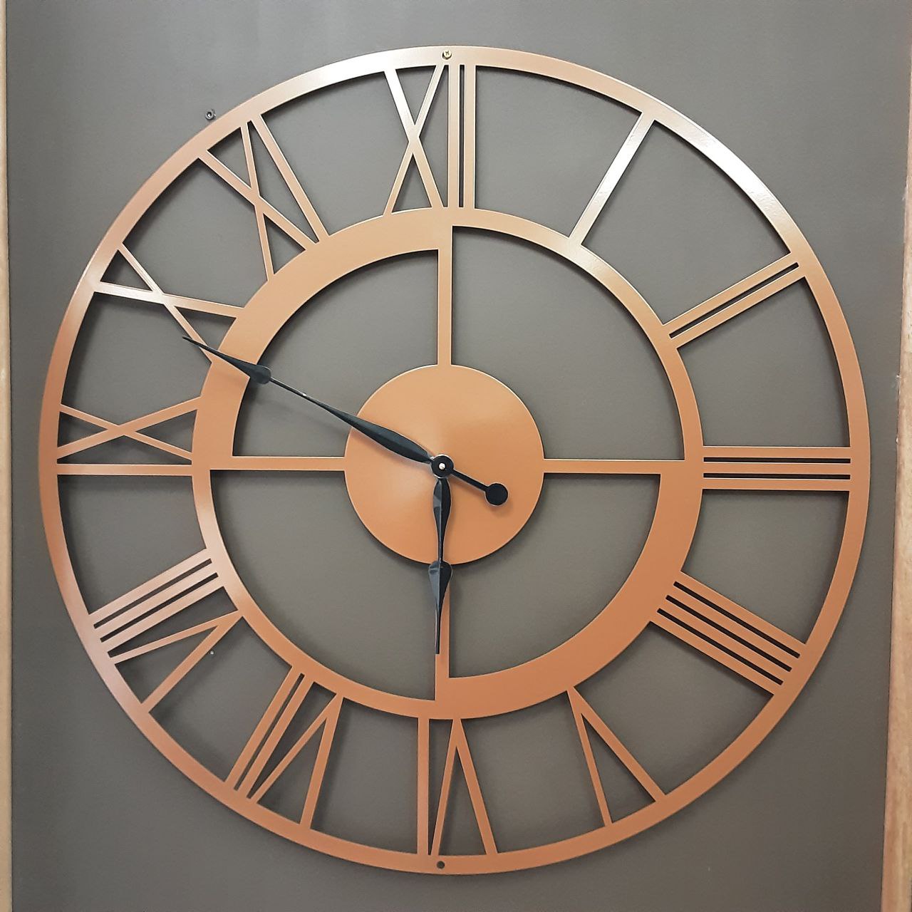 Roma Elegance Wall Clock - Copper
