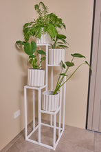 Load image into Gallery viewer, 4 Stepper Planter Stand- White
