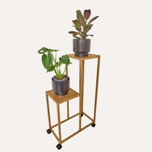 Load image into Gallery viewer, 2 Stepper Planter Stand( Gold)
